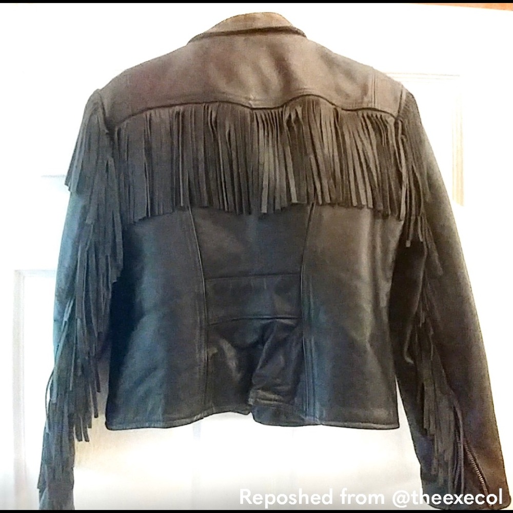 BRANDED GARMENTS LEATHER FRINGE Jacket Ladies *